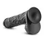 Eden 11.5" Long Realistic Feel Thick Big Penis Cock Dildo Dong with Balls Suction Cup Harness Compatible Sex Toy (Black 11.5")