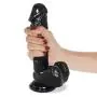 G-aouZhi Soft and High Quality Waterproof PVC Wand Massager for Adult Women Personal Handfree Play with Powerful Sucker Black Easy to Clean