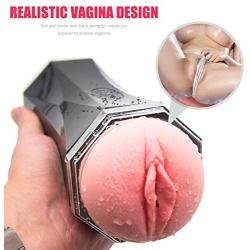 Automatic Electronic Massage Piston Cup Sucking 360° Rotating Cup Pocket Puss-ey Stroker, USB Charging Male Strong Sucking Vibrating Toys Pussy for Men Sexy Underwear for Men