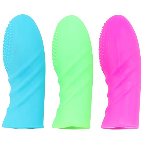 Quiet Vibrantor for Women T-Shirt 3 Pieces of Fun Finger Sets, Stimulation C-lítoris Silicone Waterproof Fingertips Mini Massager by Teanmy