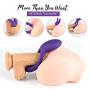 Vibrating Cock Ring with 10 Powerful Vibration Modes, Waterproof Multifunctional G Spot Vibe Nipple Massager Rechargeable Penis Vibrator Perineum Stimulator for Man Couples Play