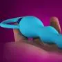 Vibrating Butt Plug Flexible Anal Beads Vibrating Anal Sex Toy Prostate Massager for Men and Women(Blue) Vibrating Butt Plug Flexible Anal Beads Vibrating Anal Sex Toy Prostate Massager for Men and Women(Blue)