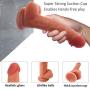 Liuyifo 7.5 inch Women Relax Vibrant Toy with Strong Suction Cup Hands-Free Body Vibrant Toy Tshirt