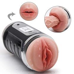 USB Rechargeable Underwear Vibrantor for Men,Automatic Piston Telescopic Rotate Male Mastubratìon Cup 3D Realistic Pocket Pussy Male Strong Sucking Vibrating Toys for Men T-Shirt