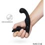 ROWAWA Prostate Massaging Toy Rechargeable and Waterproof Vibrating Butt Anal Plug Prostate Vibrator for Men, Black, 7.04 Ounce