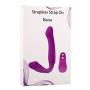 DDapen 10 Speeds V-ágǐná Strapless Strápǒn Vǐbrádǒr Double Vǐbráting Lěsbǐán Remote Control Massager