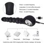 Vibrating Anal Beads Anal Vibrator, Greenpinecone Prostate Massager with Pull Ring, Anal Training Butt Plug with 2 Motors and 27 Stimulation Patterns, Rechargeable and Waterproof for Men Women Couple