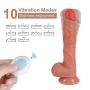 Lfcmf Huge R-ealištic Vǐbrǎtor Silicone Artificial Pênǐs Suction G-špot Stímulators for Women- Wireless Remote Control