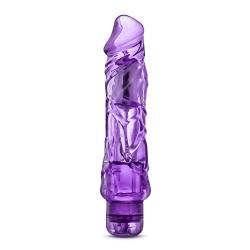 Eden 9" Soft Large Thick Realistic Vibrating Dildo, Multi Speed Powerful Vibrator, Sex Toy for Women, Purple