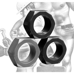 Tom of Finland 3 Piece Nut Shaped Cock Ring