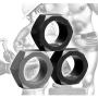 Tom of Finland 3 Piece Nut Shaped Cock Ring