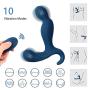 Male Prostate Massager Sex Toy with Dual Motors 10 Stimulation Patterns for Wireless Remote Anal Butt Plug