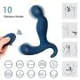 Male Prostate Massager Sex Toy with Dual Motors 10 Stimulation Patterns for Wireless Remote Anal Butt Plug