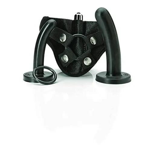 Tantus Bend Over Beginner Kit - Ultra-Premium Silicone Strap-on Dildo and Harness Kit - Black Tantus Bend Over Beginner Kit - Ultra-Premium Silicone Strap-on Dildo and Harness Kit - Black
