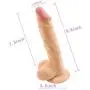 KissyBody 9.6 inch Orgasmic Thrusting Waterproof Stimulate Stimulation G-spot Vagina Vulva Clitoris Penis Cock TPE Dildo Masturbation Massager Stick with Suction Cup
