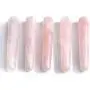 Top Plaza Natural Rose Quartz Crystal Massage Wand Acupuncture Therapy Treatment Stick Point Gua Sha Scraping Tool
