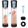 Electric Penis Vacuum Pump with 4 Suction Intensities, Adorime Rechargeable Automatic High-Vacuum Penis Enlargement Extend Pump, Penis Enlarge Air Pressure Device for Stronger Bigger Erections