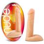 9.25" Realistic Sensa Feel Dual Density Dildo - Long Cock and Balls Dong - Sex Toy for Women - Sex Toy for Adults (Almond)