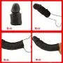 Penis Sleeve Reusable Condoms for Men Penis Enlargement Delay Ejacuation Trainer Penisring Condones Safer (Black)