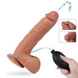 Realistic Silicone M-assager with Suction Cup Squirting Water Wand