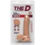 Doc Johnson The D - Perfect D 7 Inch - ULTRASKYN - 7" Long and 1.75" Wide - Strong Suction Cup Base - O-Ring Harness Compatible Dildo - Vanilla