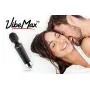 VibeMax Personal Wand Massager + Attachment: Wireless & Waterproof - Handheld - Rechargeable - Powerful Multi Speed Vibration - Whisper Quiet - Cordless - Mini - Black