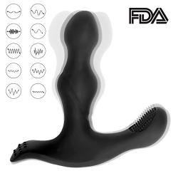 Hgrope Prostate Massager Anal Sex Toys with 10 Vibration Modes Silicone Rechargeable Vibrator for Anal Sex, G Spot - 100% Waterproof for Men Women and Couples