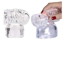 Massager Attachments, Massager Accessories Silicone- Two Different Styles (Clear)