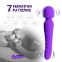 G Spot Dildo Vibrator for Vagina Stimulation, Ultra Soft Bendable Quiet Waterproof Rechargeable Vibrator with 7 Vibration Patterns-Adult Sex Toys for Women and Couple- Purple