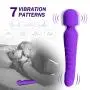 G Spot Dildo Vibrator for Vagina Stimulation, Ultra Soft Bendable Quiet Waterproof Rechargeable Vibrator with 7 Vibration Patterns-Adult Sex Toys for Women and Couple- Purple