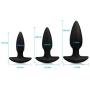 Anal Butt Plug Toy Kit - Cupiq Pcs Medical Grade Silicone for Beginner Starter Experienced Anal Sex - Hypoallergenic-Black