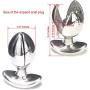 XuSha Silicone Anal Trainer Butt Plug Insert Stopper Hole Back Massager Sexual (Stainless)