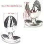 XuSha Silicone Anal Trainer Butt Plug Insert Stopper Hole Back Massager Sexual (Stainless)