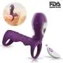 Easy to Clean Massage Tools Waterproof Rechargeable Male Ring Massage with Remote Control Adult Toys Play Stimulators Things for Men, Women and Couples