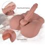 3D Realistic Sex Love Doll for Women Ass Butt Masturbator with Flexible Dildo and Tight Anal Entry Fake Penis with Ball Adult Sex Toys for Female Masturbation-11x9.44x7.87inch