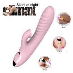 Mini Vibrator Massage, Clitoris Vagina Stimulator, Portable Waterproof USB Rechargeable Quiet Clitoral Sucking Vibrator G Spot Vibrator Wand Adult Sex Toy with 12 Vibration for Women Couples