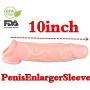 ARNDRE Reusable Sleeve for Men Realistico Extender Enlargement 9 INCH Large Extra 3 INCH