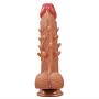 Personal Body Relaxation Massager Soft and Flexible Wand Massager Convex Particles Realistic Big Monster Expansion Massage Tool Easy to Clean