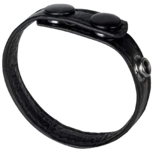 The MachO Collection Adjustable Snap Cock Ring, Black