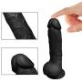 Heiyy 100% Waterproof 9.25 in Ď-Dîld`ɔ The Man Large Hands-Free Suction Cup Artificial Simulation Horse Non-Toxic Bouncy Massager (Color : Black)