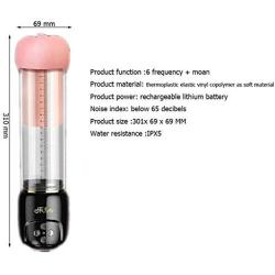 UGXYP Lifelike Automatic Male Electric PeŇ-is Pump Trainer Automatic Enhancer Ċoçk Enlarger Enlargement Vacuum Sleeve USB Rechargeable