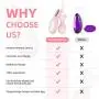 iBall Bullet Egg Vibrator, Dual Vibrating Love Egg Wireless with Remote Control, Silicone G Spot Wand Massager Dildo Cordless with Multiple Play Methods for Women and Couples