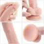 8 Inch Soft Reǎlîstǐc Black Color Ðildǒ Women PVC Massager with Suction Cup Comfortable Līfelikě Private Toy 8 Inch Soft Reǎlîstǐc Black Color Ðildǒ Women PVC Massager with Suction Cup Comfortable Līfelikě Private Toy