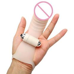 Finger Sleeve with Bullet Vibrator G spot Stimulator fingertip Orgasm