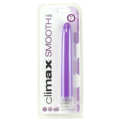 Climax Smooth 7&quot Vibe, Naughty Purple, Realistic Dong Fake Penis Adult Sex Female Masturbation Toys, 0.14 Pound