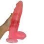 JRZDFXS Silicone 12in Female Double Pleasure Suction Massager - Flexible Soft Wand for Female Beginner Personal Body (Color : Pink)