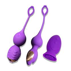 Kegel Balls for Tightening and Pleasure, Wireless Rechargeable Bullet Vibrartor for Women with 360 Massage and Vibration Modes.