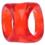 Aixia Double Rings Delay Ejaculation Mens Cock Rings (red)