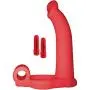 Nasstoys Double Penetrator Studmaker Cockring, Red, 7.02 Ounce