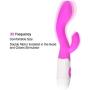Rabbit Vibrator Silicone Waterproof 30-Speed Vibrator Clitoris Stimulator G-spot Massager(Purple)